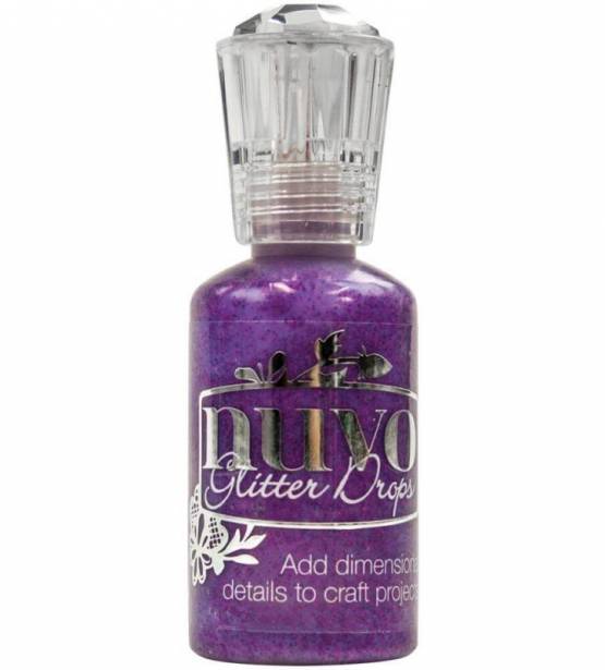 GLITTER DROPS PULPLE RAIN. NUVO